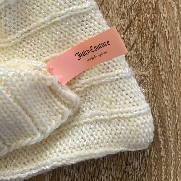 Juicy Couture Snood White Beige One Size - Picture 6 of 6